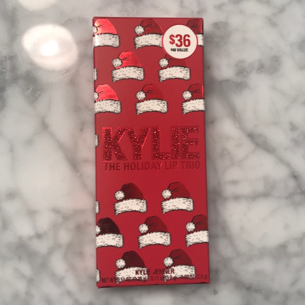 Kylie cosmetics holiday lip trio
